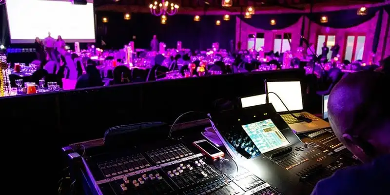 Estrutura montada para evento